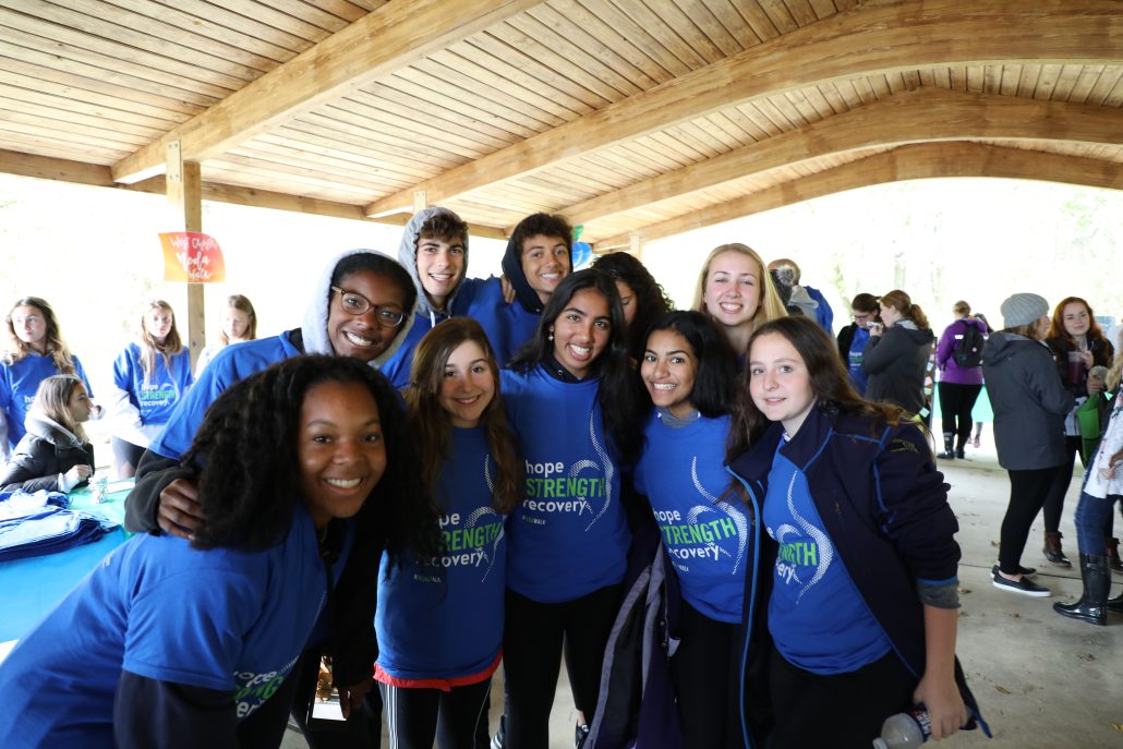 Volunteers Getting Involved at a NEDA Eating Disorders Awareness Event